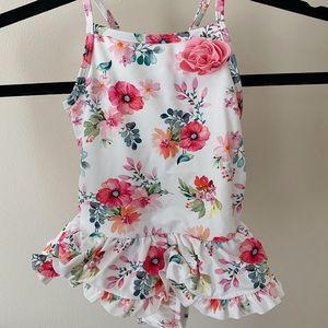 Floral One-Piece Swimsuit by “Little Me”